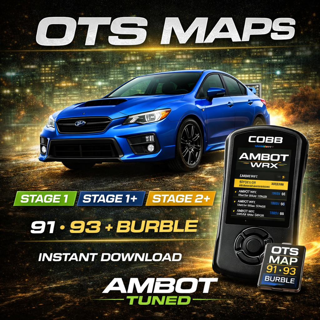 Subaru WRX OTS Maps | Stage 1, 1+, 2, 2+ – Instant Download – AMBOT Tuned